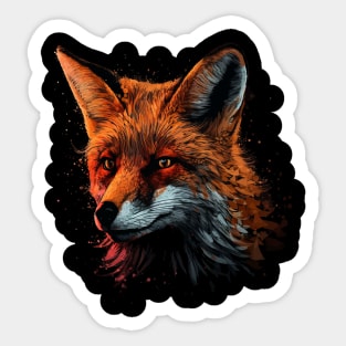 Red Fox Sticker